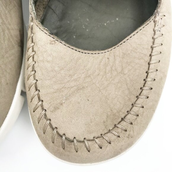 CLARKS Artisan Trigenic Amanda Mary Jane Tan Leather Flats Shoes Womens 9 - Picture 8 of 11